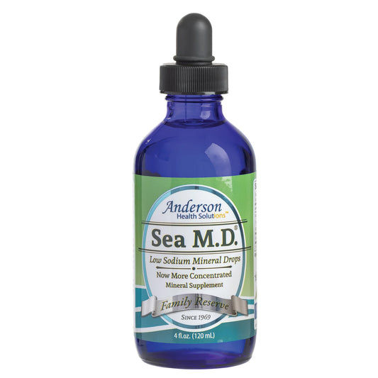 Anderson Sea M.D. Concentrated Trace Mineral Drops, 79 Trace Minerals with Magnesium, Sodium and Chloride Electrolytes - Supports Hydration, Energy Mineral Resources International, Inc.US supplements