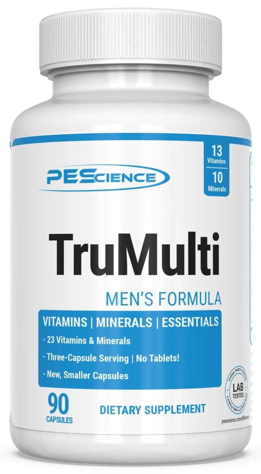 PEScience TruMulti Multivitamin for Men, Daily Formula with Premium Vitamin C, D, Zinc, Chromium Picolinate Supplement for Immune Support PEScienceAU supplements