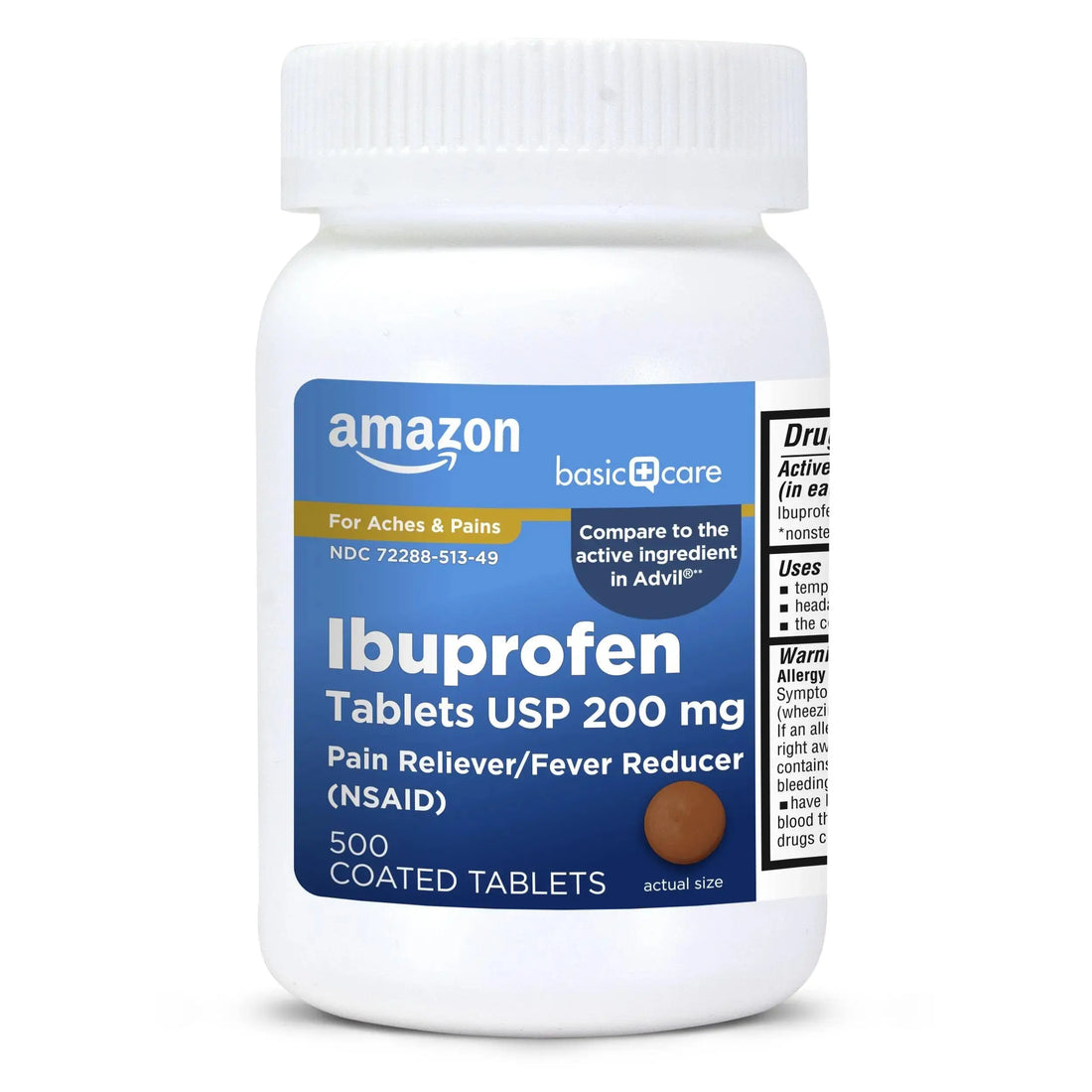 Basic Care Ibuprofen Tablets, 500 Count Amazon Basic Care uk supplements