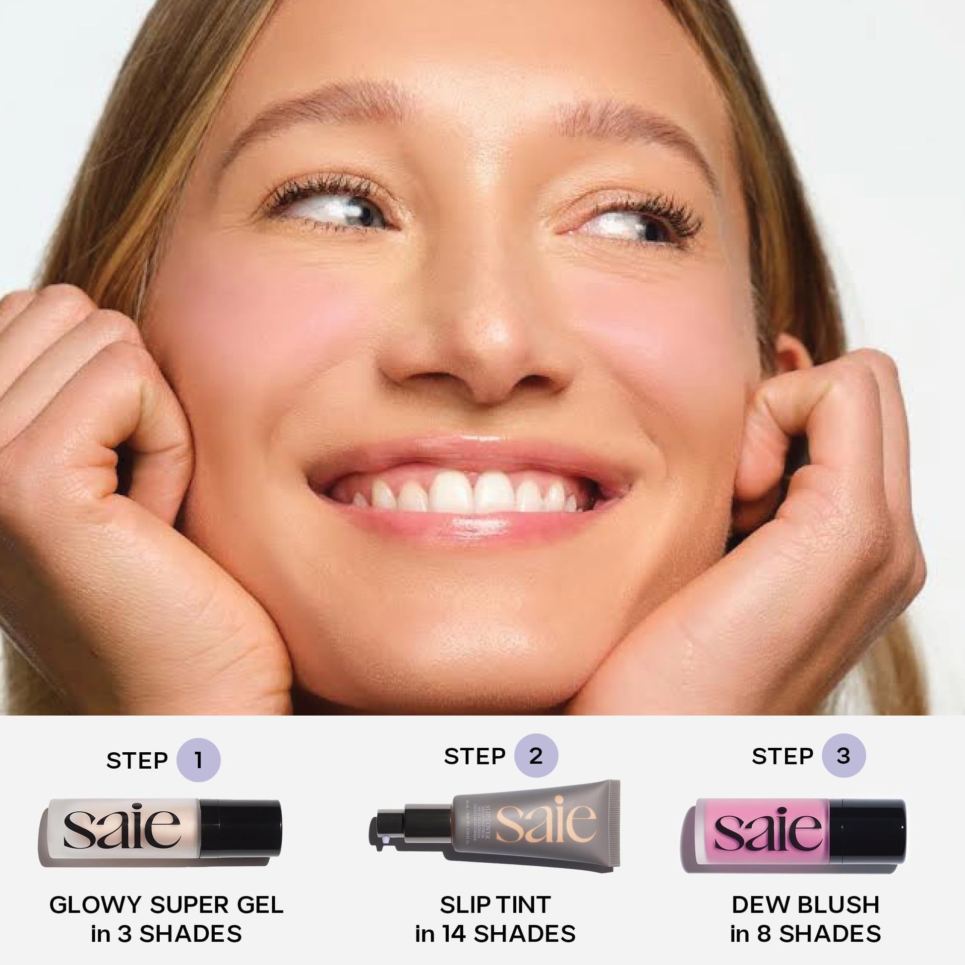 Saie Glowy Super Gel - Hydrating Makeup Primer and Illuminating Glow Serum Enriched with Vitamin C and Squalane Oil - All-Over Liquid Highlighter Makeup for Instant Glass Skin - Starglow (1 oz) Saie Au supplements
