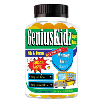 Celebrity Lifestyle Product Brain Support Focus Supplement for Kid and Teens Omega 3 Gummy Vitamin Memory and Attention, Brain Booster, Kid Focus Attention Supplement(1 Bottle) DHA 60ct Celebrity LifeStyle Product Au supplements