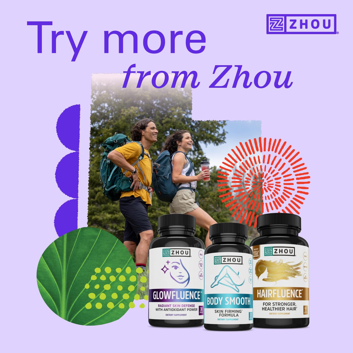 Zhou Body Smooth - Cellulite Pills for Women, Dimpless Anti Cellulite Supplement for Firm Smooth Skin with Hyaluronic Acid & Vitamin C, Skincare for Thigh, Legs, Butt, Supports Hydration - 30 Capsules ZHOU Au supplements