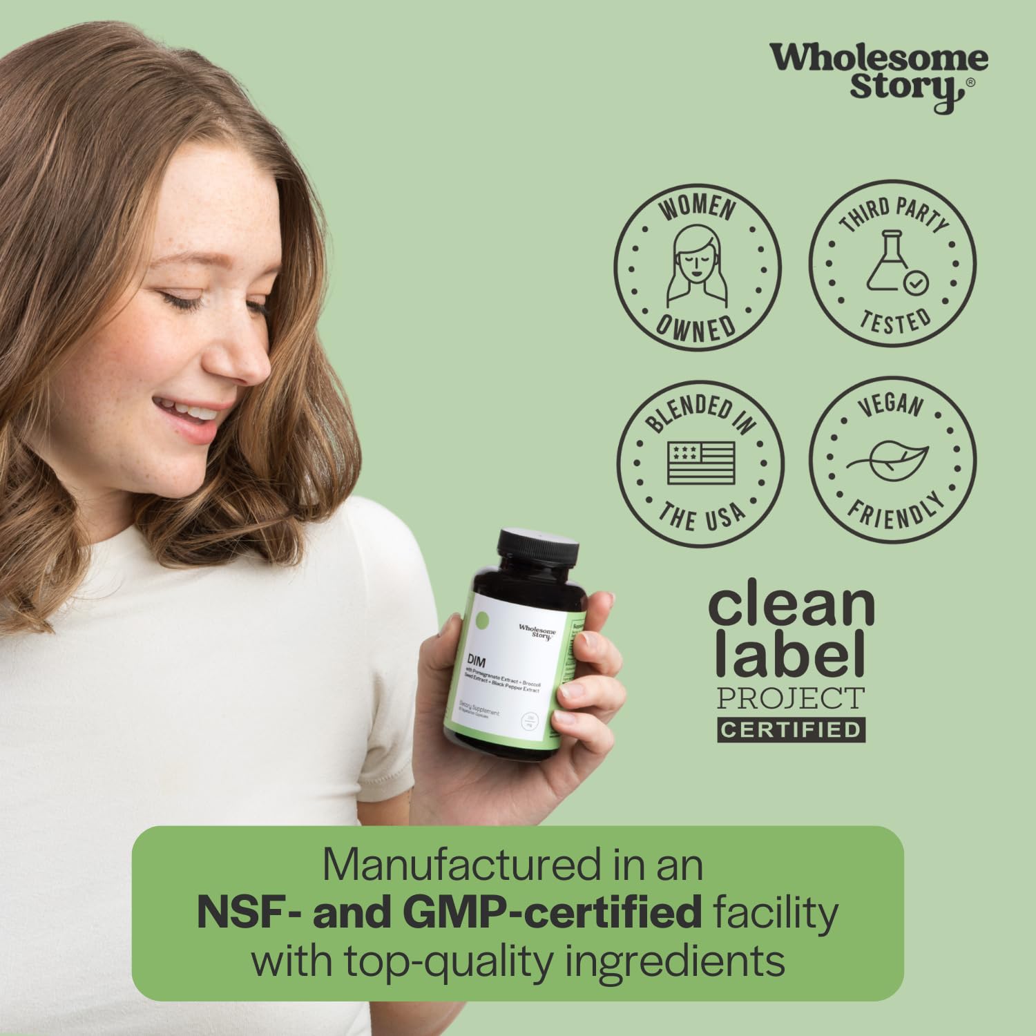 DIM Supplement Women | DIM SGS | Pomegranate, Broccoli and Black Pepper Blend | Estrogen & Hormone Balance for Women | Cell and Tissue Health | 60-Day Supply | Clean Label Project Certified Wholesome Story Au supplements