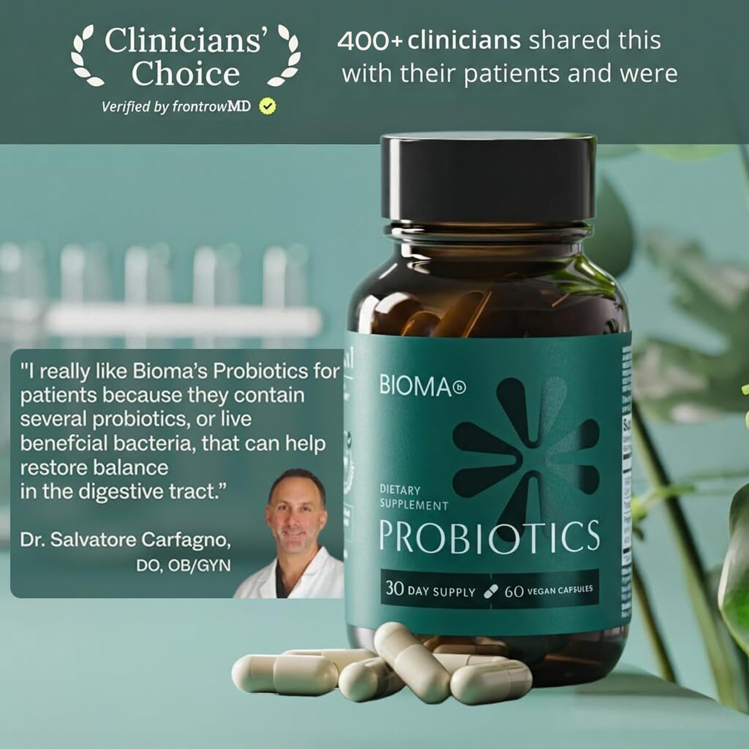 BIOMA Probiotics - Digestive Health Probiotic - Gut Support for Men & Women with Xylooligosaccharides, Tributyrin & Bifidobacterium - Vegan & Gluten Free - 60 Delayed-Release Capsules (30-Day Supply) BIOMA Au supplements