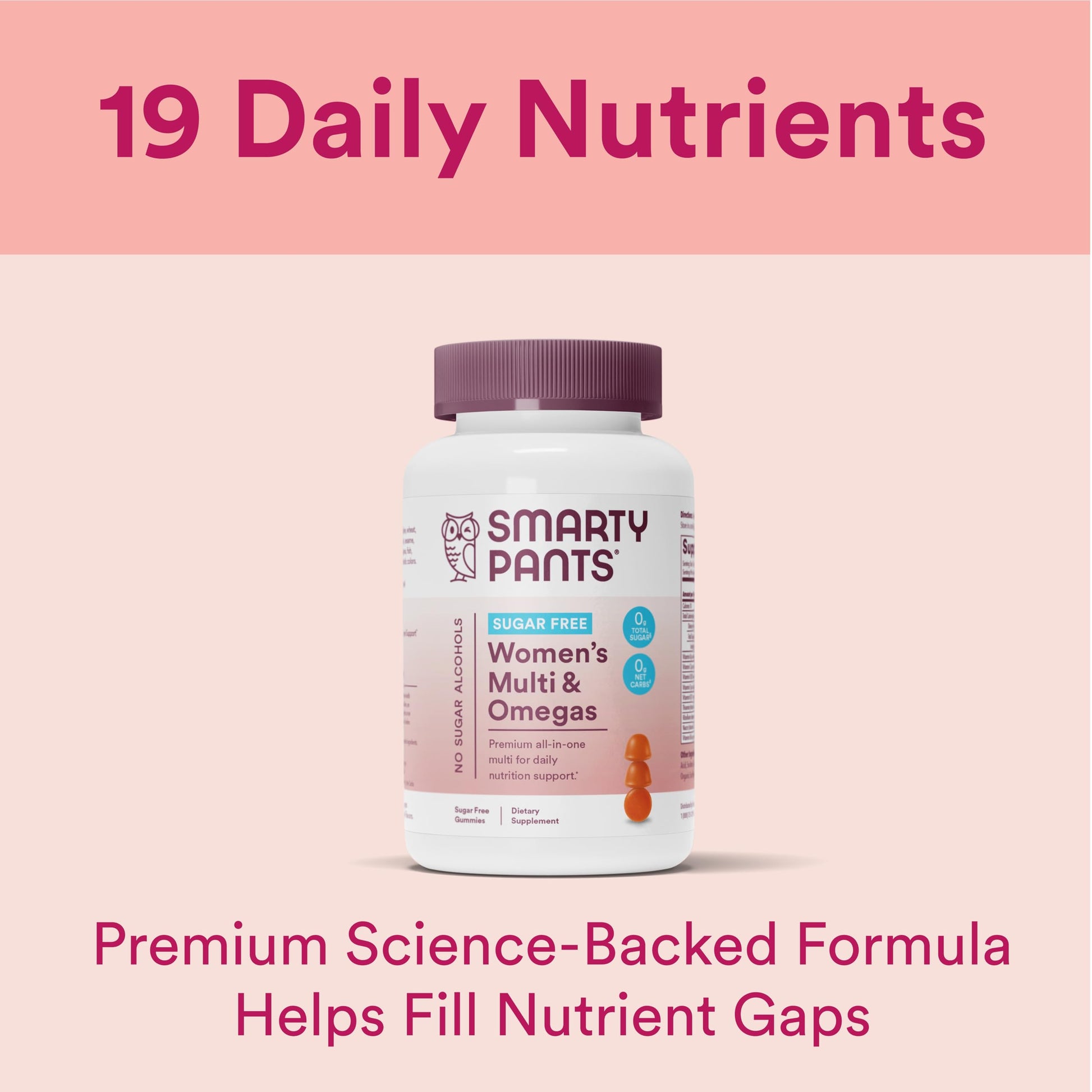 SmartyPants Women's Multivitamin Gummies, Sugar Free: Biotin, Methylfolate, Omega 3 (ALA), Vitamin D3, C, Vitamin B12 SmartyPants Au supplements