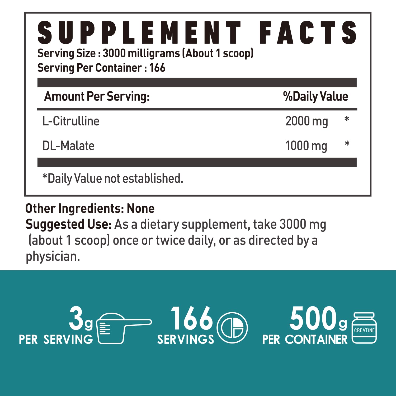 L-Citrulline Dl-Malate 2:1 Powder 500g, Pure L Citrulline Malate Supplement Preworkout NUTRI POTENTIA Au supplements