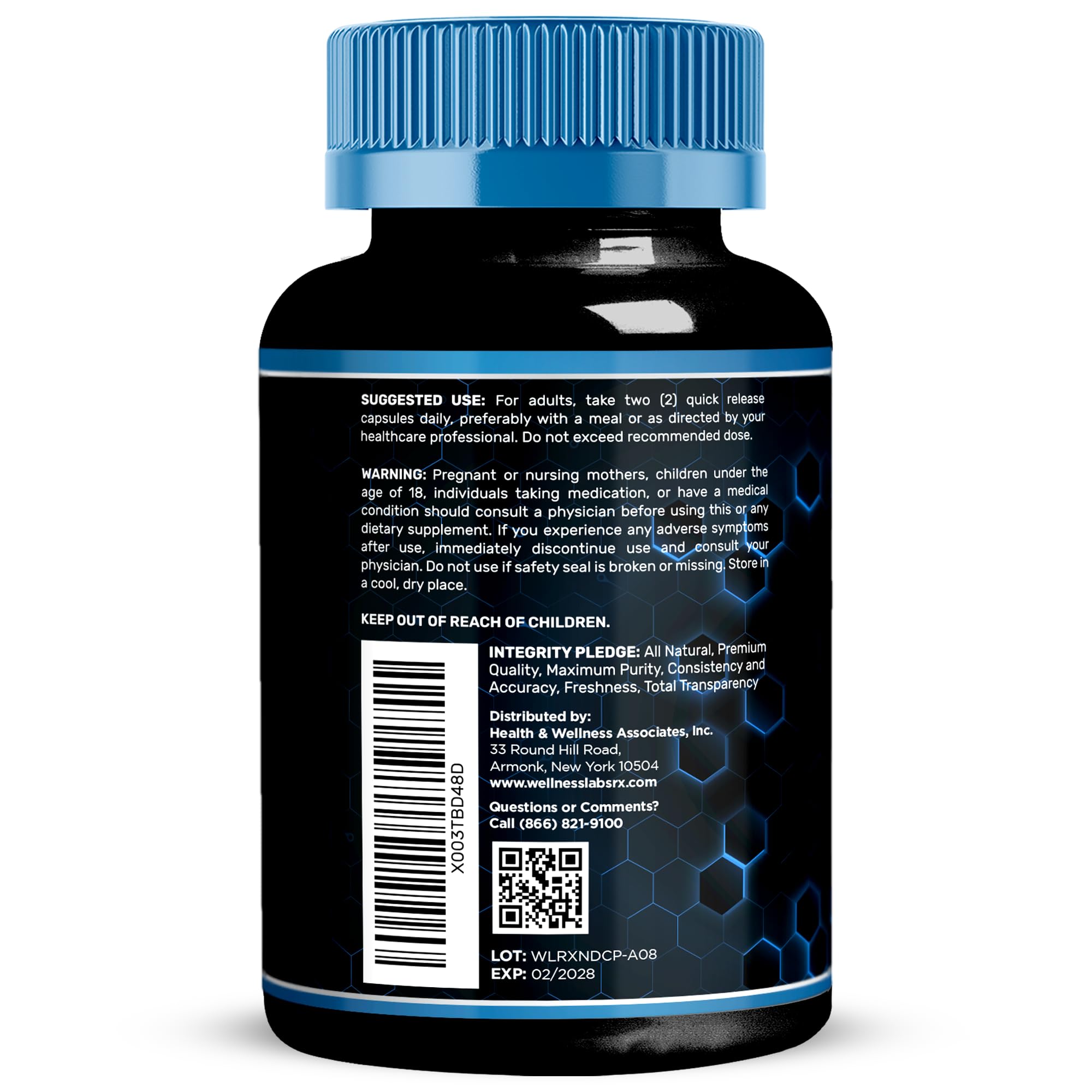 WELLNESS LABSRX Liposomal NAD Supplement, 1500mg - USA Made, NAD Resveratrol Supplement for Women and Men, NAD+ Support Cellular Health, Energy & Anti Aging - 90 Count WELLNESS LABSRX Au supplements