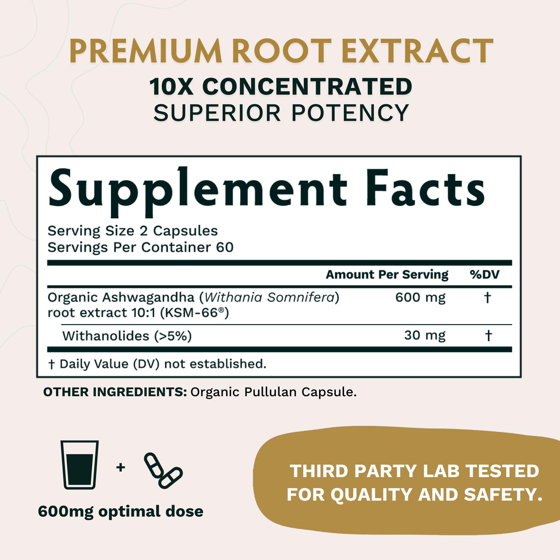 TRIBE ORGANICS Ashwagandha KSM 66 Pure Organic Root Powder Extract Ayurvedic TRIBE ORGANICS Au supplements