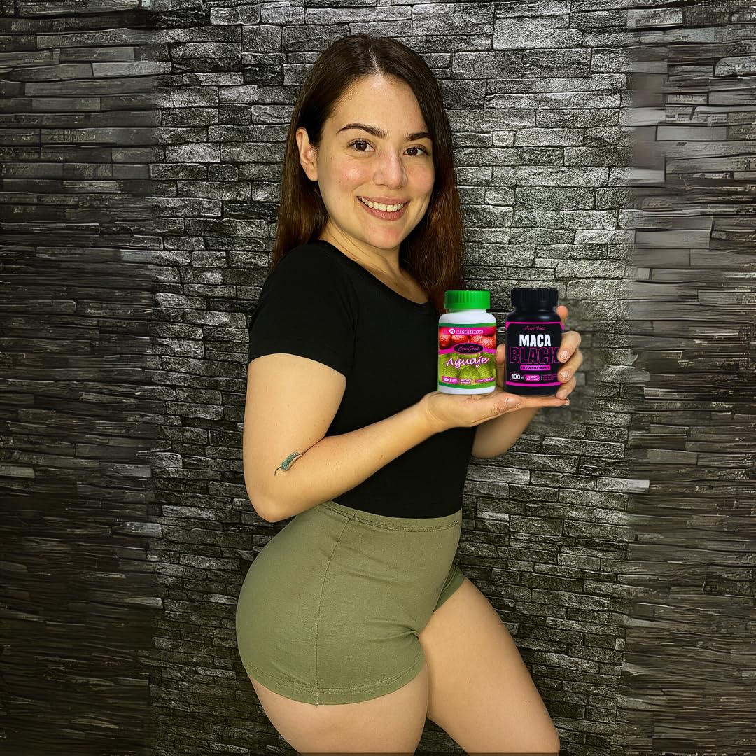 Maximum Booty Growth – Aguaje + Black Maca Pills for Women – Glute Volume Enhancer - Black Curvy Pack Curvy Fruit Au supplements