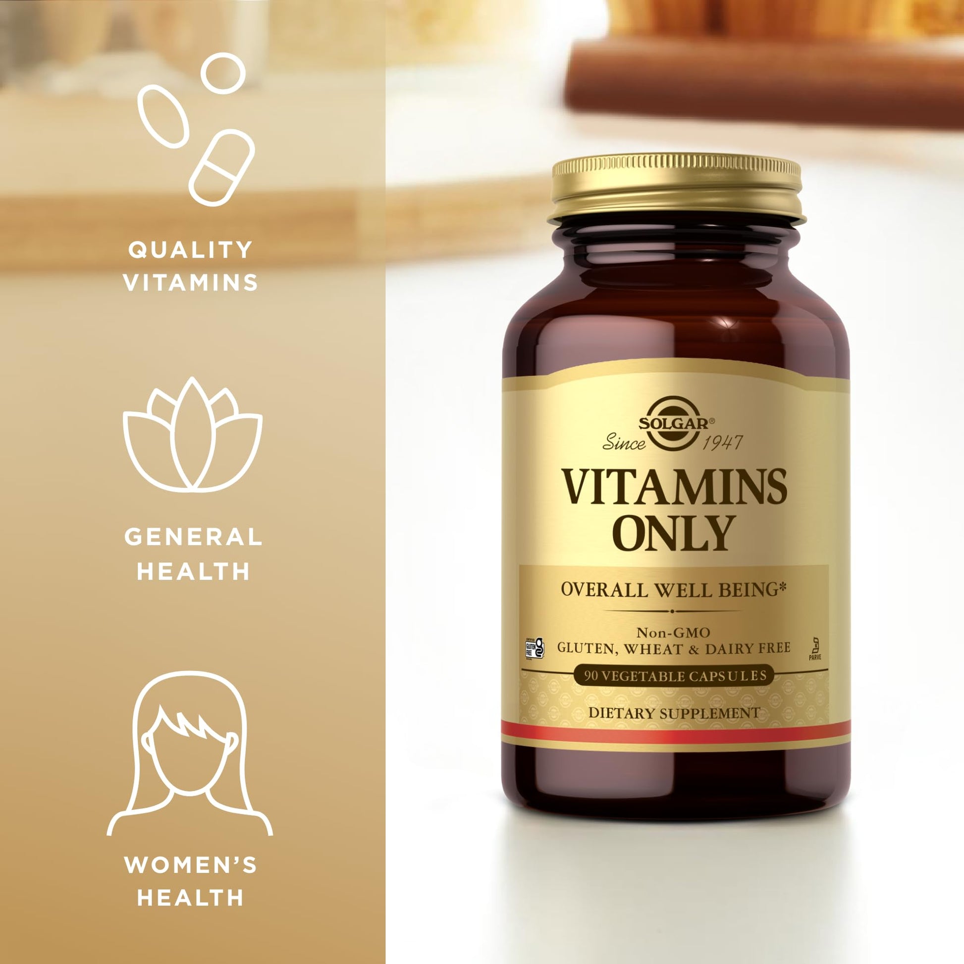 Solgar - Vitamins Only, 90 veggie caps Solgar Au supplements