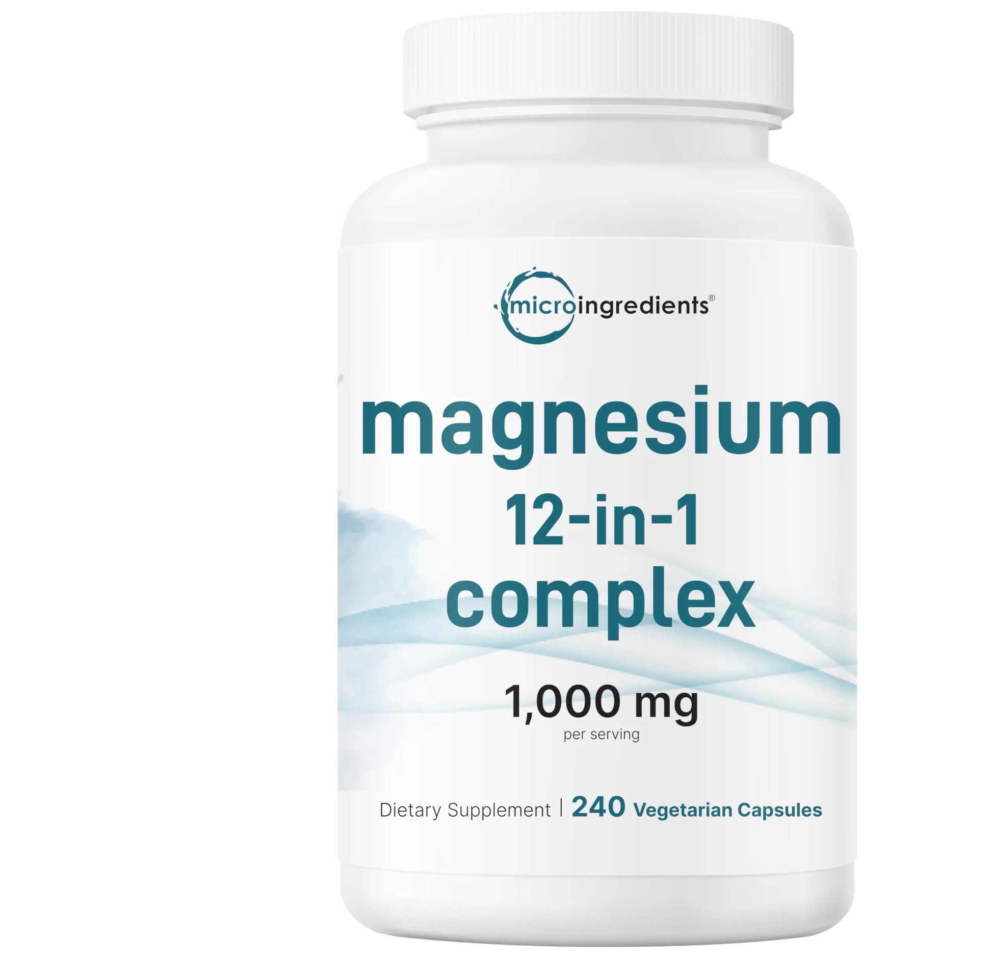 Micro Ingredients 12‑in‑1 Magnesium Complex 1000 mg, 240 Capsules – Magnesium Glycinate, Citrate, Taurate, Malate & More – High Absorption Formula for Men & Women – Chelated & Purified Micro Ingredients Au supplements
