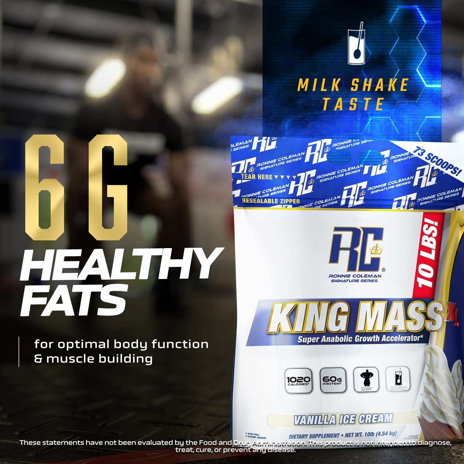 Ronnie Coleman Signature Series King Mass XL Mass Gainer Protein Powder, Muscle Ronnie Coleman Signature Series Au supplements