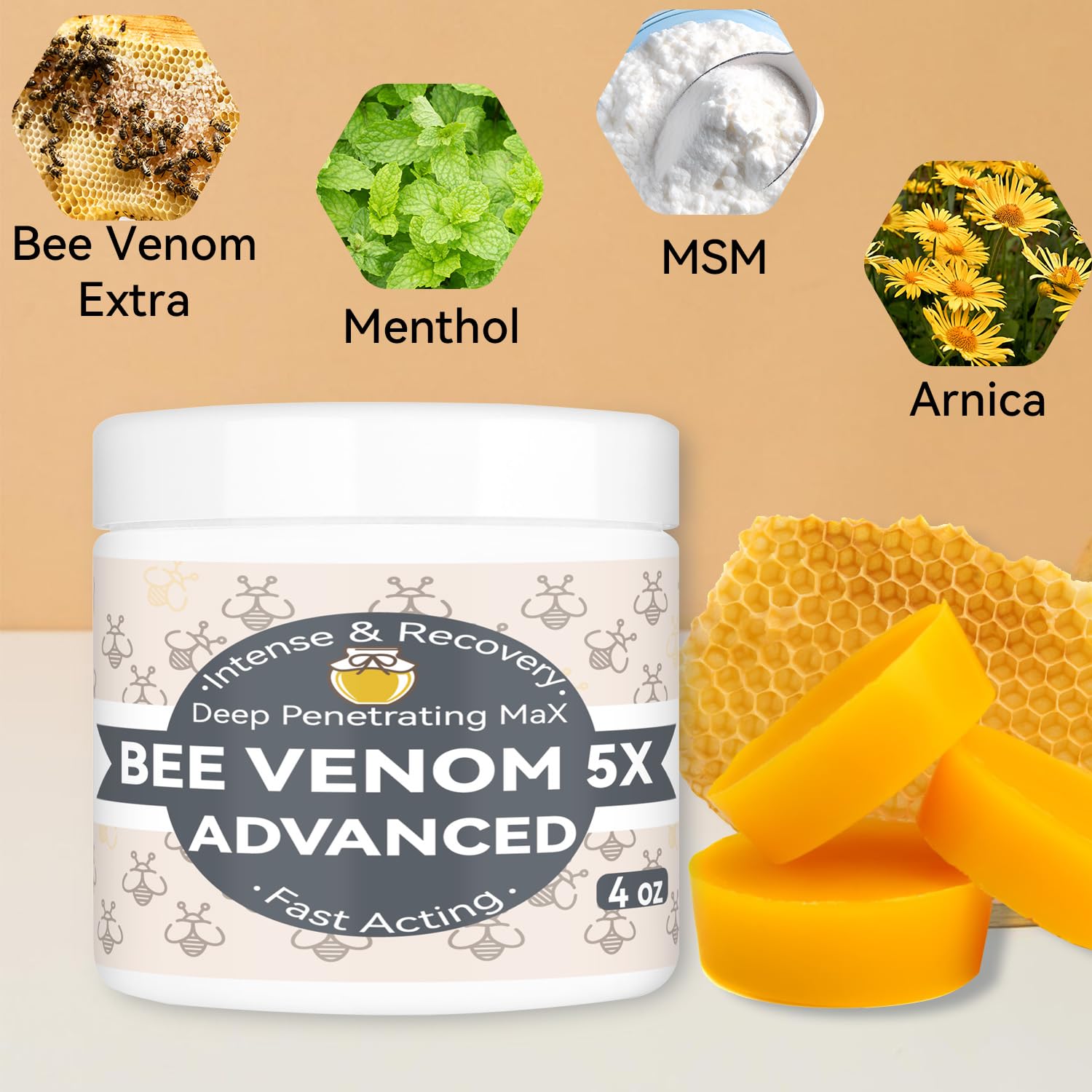 Benolixia Bee Venom Bone Cream, Bee Venom Joint Gel, Professional Bee Venom Joint Gel, Bee Venom Advanced Joint and Bone Cream for Back, Neck, Hands, Knee, Feet Benolixia Au supplements