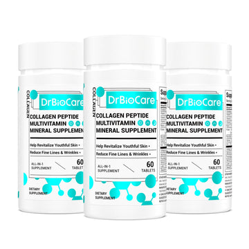 DrBioCare Collagen Peptides for Women, Beauty Vitamin & Mineral Supplement,Contains Vitamin D3, Probiotics for Women & Collagen Peptides,Vitamin B Complex,Vitamin E 180 Tablets DrBioCare Au supplements