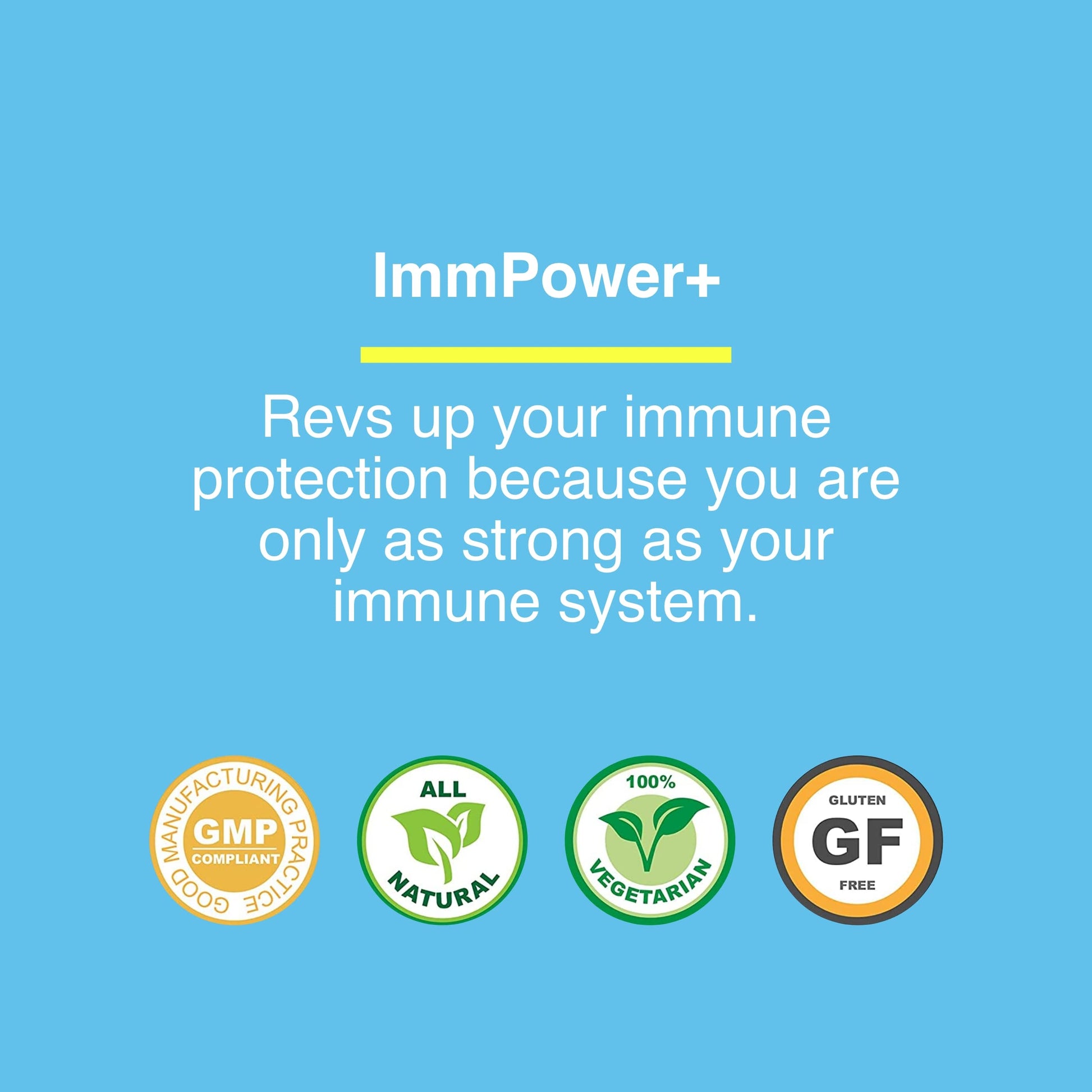 American BioSciences ImmPower Plus, AHCC & Fermented Wheat Germ Extract Herbal Supplement, 550mg per Capsule for Immune Support, Maintains Natural Killer Cell Activity, Pack of 1, 60 Veggie Capsules American BioSciences Au supplements