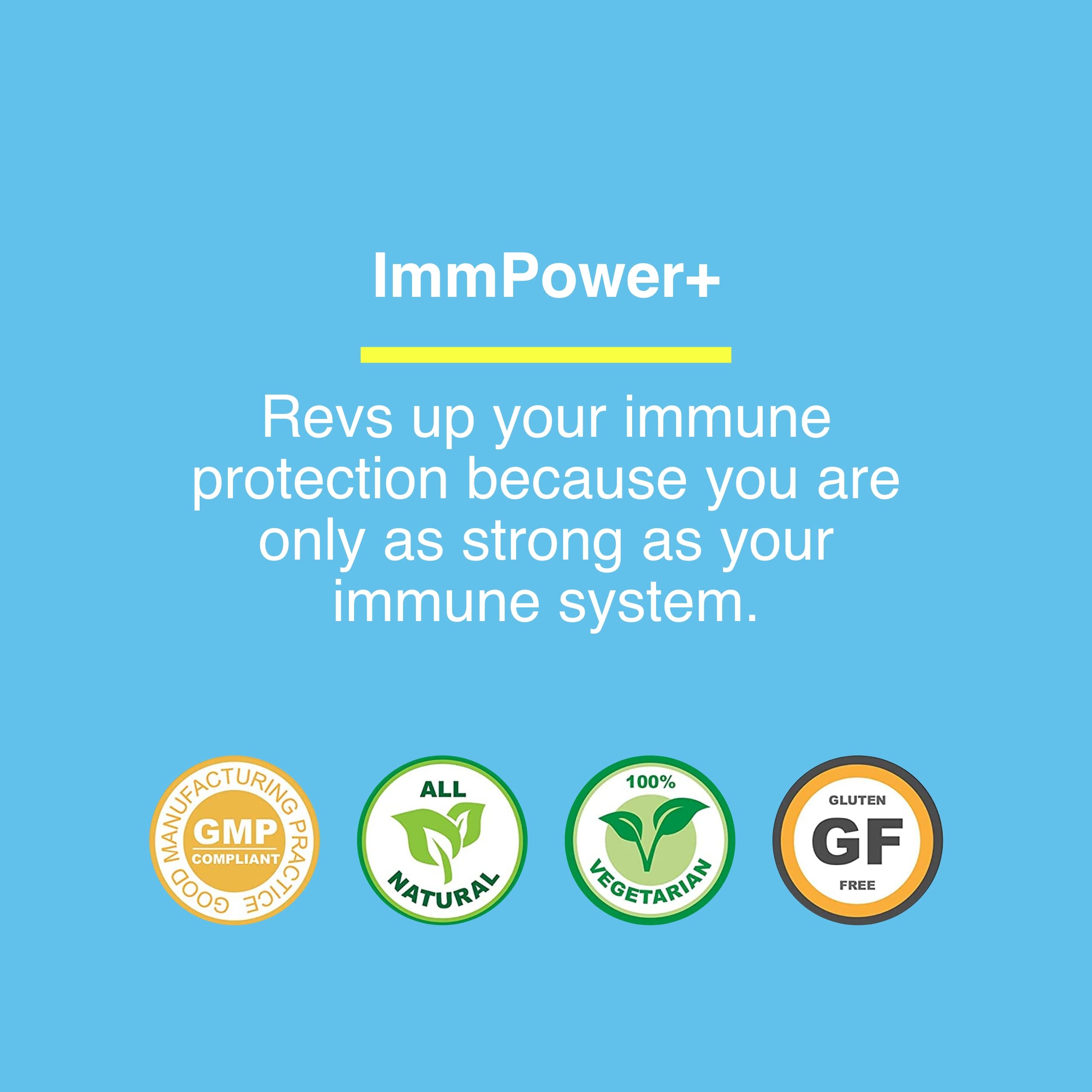 American BioSciences ImmPower Plus, AHCC & Fermented Wheat Germ Extract Herbal Supplement, 550mg per Capsule for Immune Support, Maintains Natural Killer Cell Activity, Pack of 1, 60 Veggie Capsules American BioSciences Au supplements