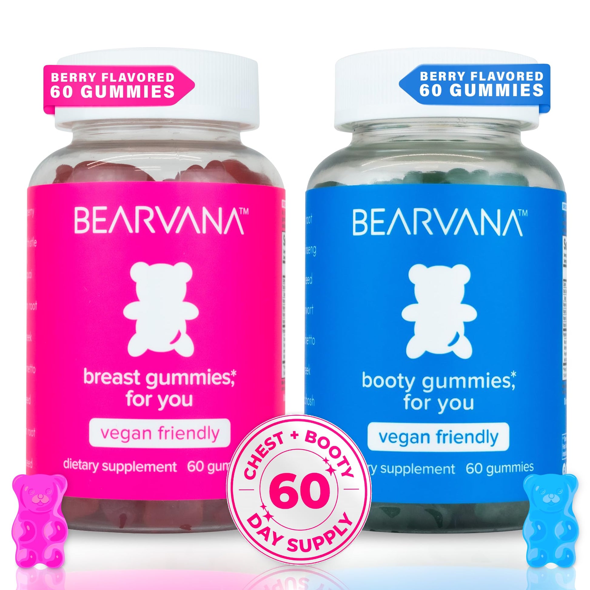 BEARVANA Gummies Combo Pack - Chest and Bum Gummies - Workout Aid - Women’s BEARVANA Au supplements
