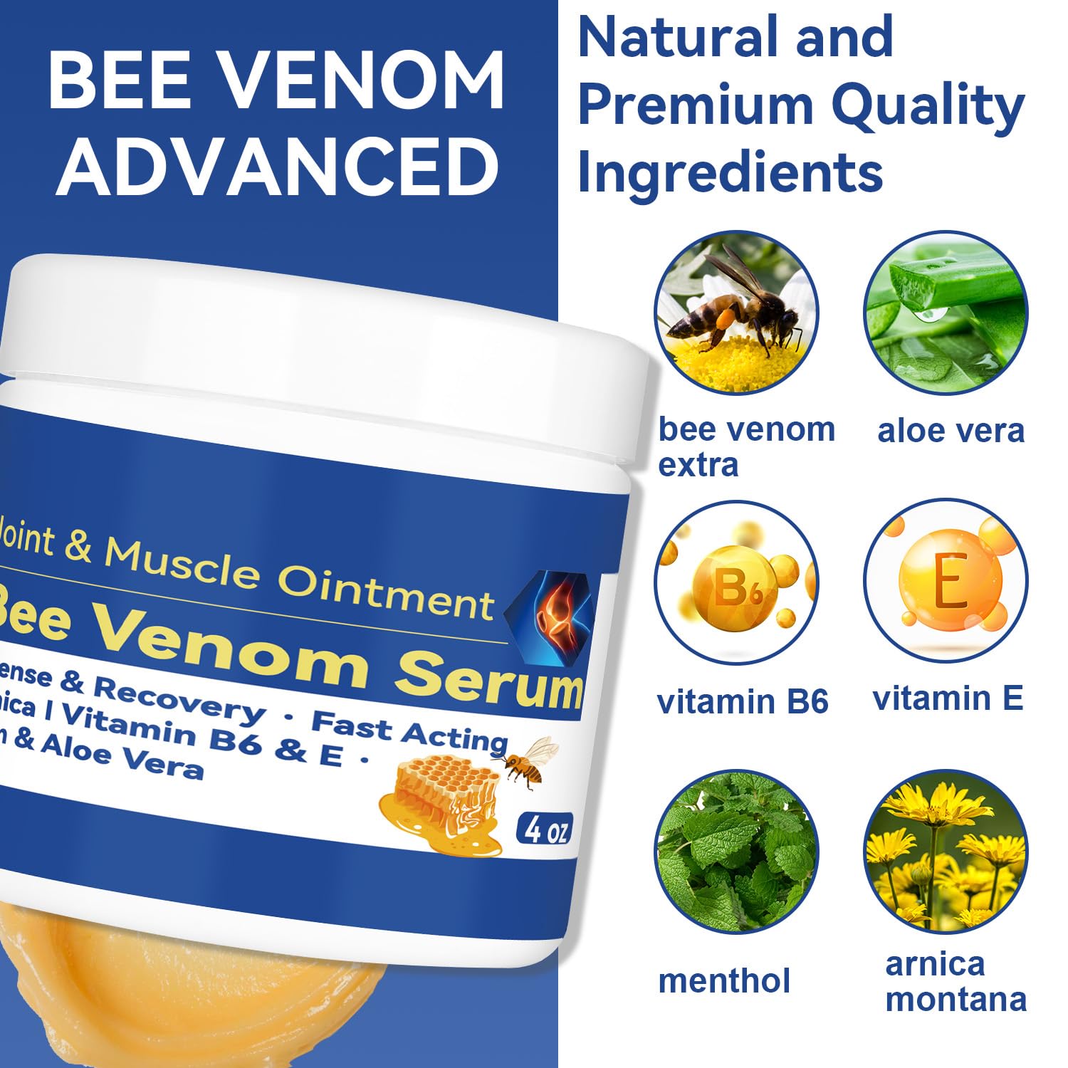 Cedonivor Bee Venom Joint and Bone Cream, Bee Venom Joint Relief Cream Joint Care for Knee, Neck, Back, Hands, Feet Moisturizer Cedonivor Au supplements