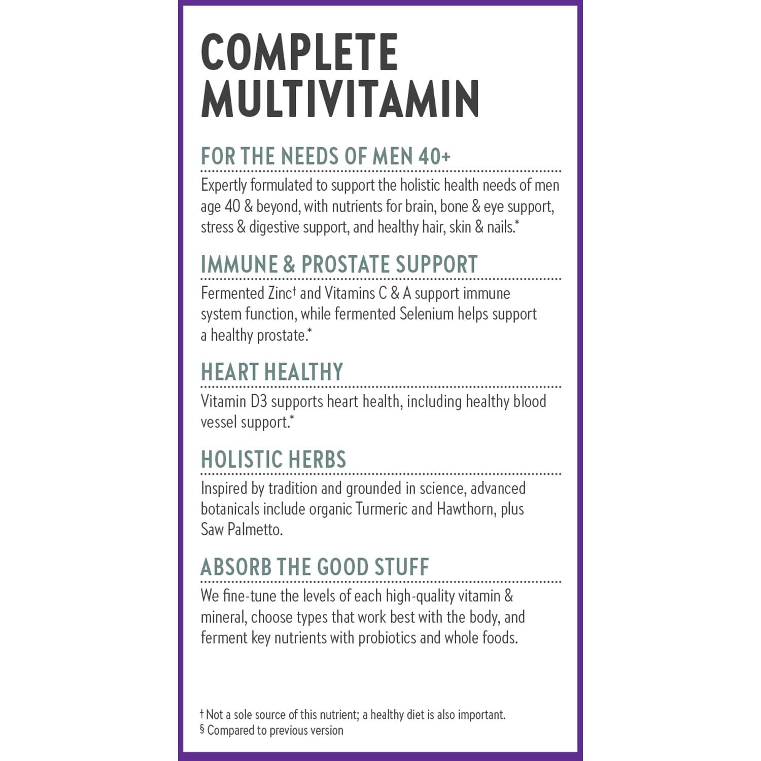 New Chapter Men’s Multivitamin 40+, Extra B6 & B12, D3, Vitamin C & Zinc, Immune, Heart, Cellular Energy, and Brain Health New Chapter Au supplements