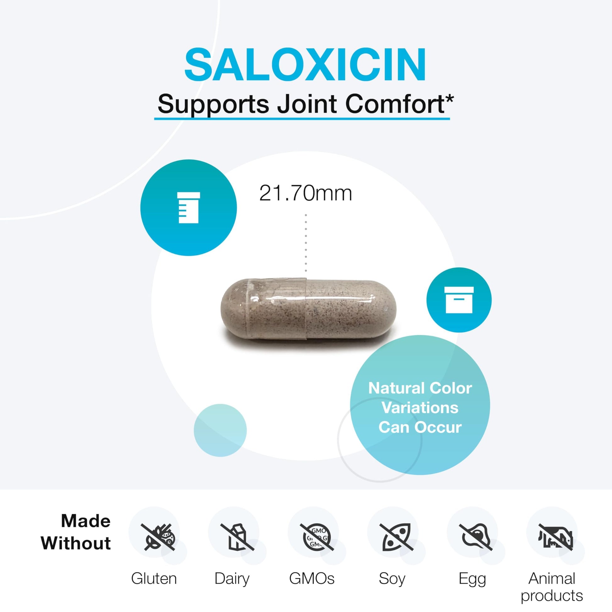 XYMOGEN Saloxicin - Antioxidant Support Supplement - Grape Seed Extract, Pomegranate Fruit & Cranberry Supplement - White Willow Bark & Boswellia Extract - 120 Capsules XYMOGEN Au supplements