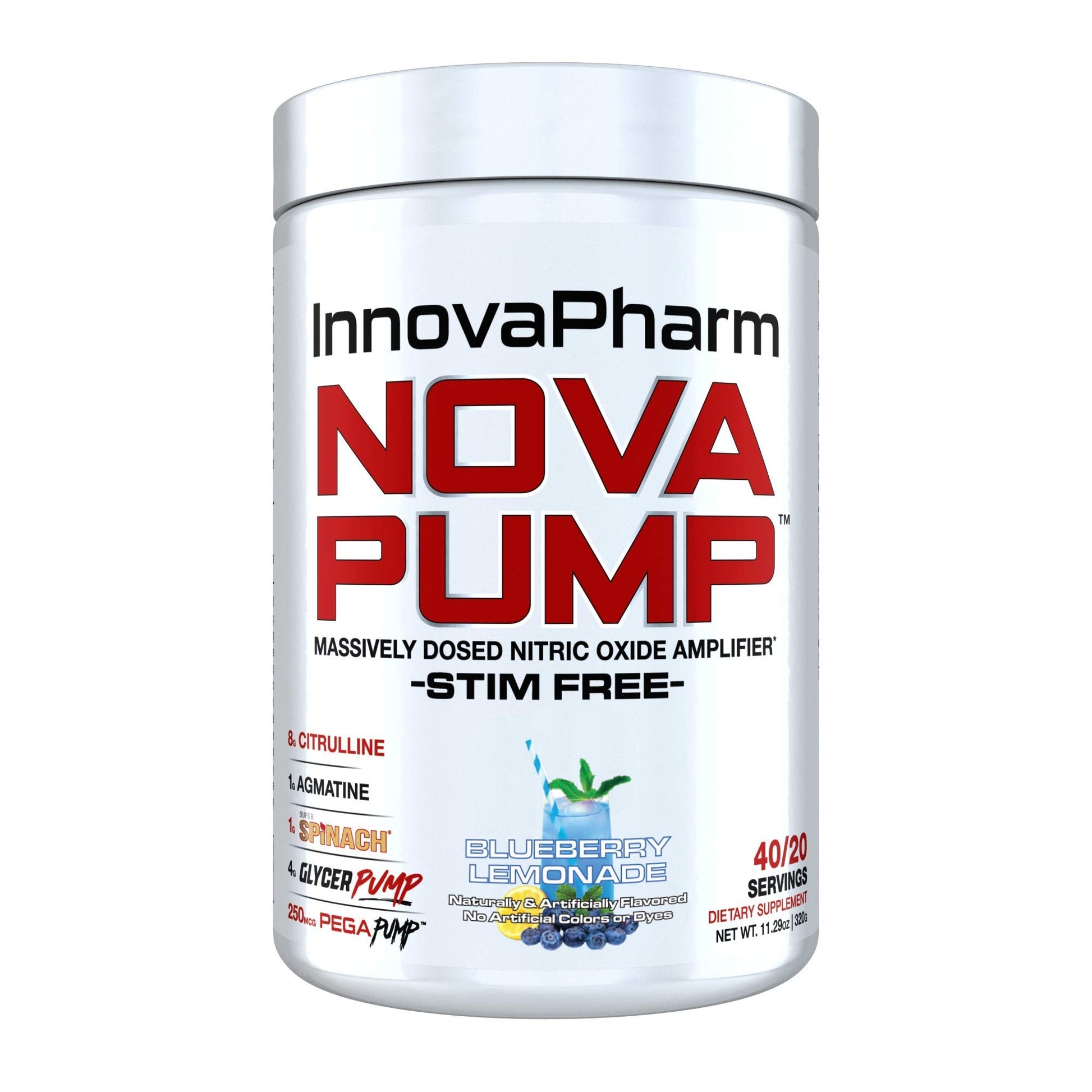 NOVAPUMP (Blueberry Lemonade) 11.29 ounces InnovaPharm Au supplements