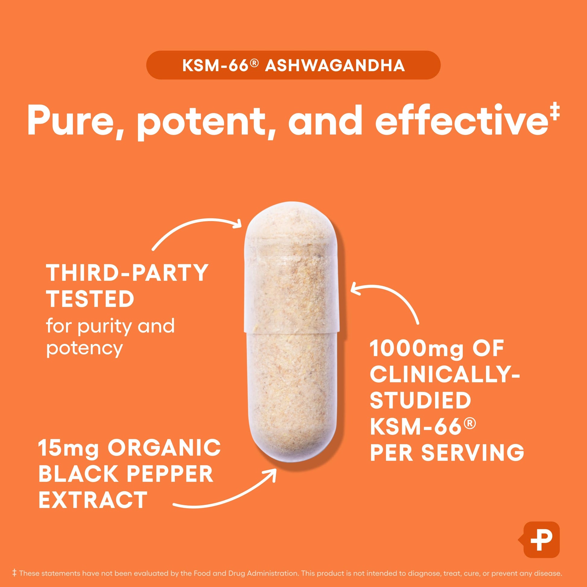 Physician's CHOICE KSM-66 Ashwagandha Root Powder Extract 1,000mg - Organic - with Black Pepper for Maximum Absorption - 5% Withanolides - Stress, Mood & Athletic Support - 60 Vegan Capsules Physician's CHOICE Au supplements