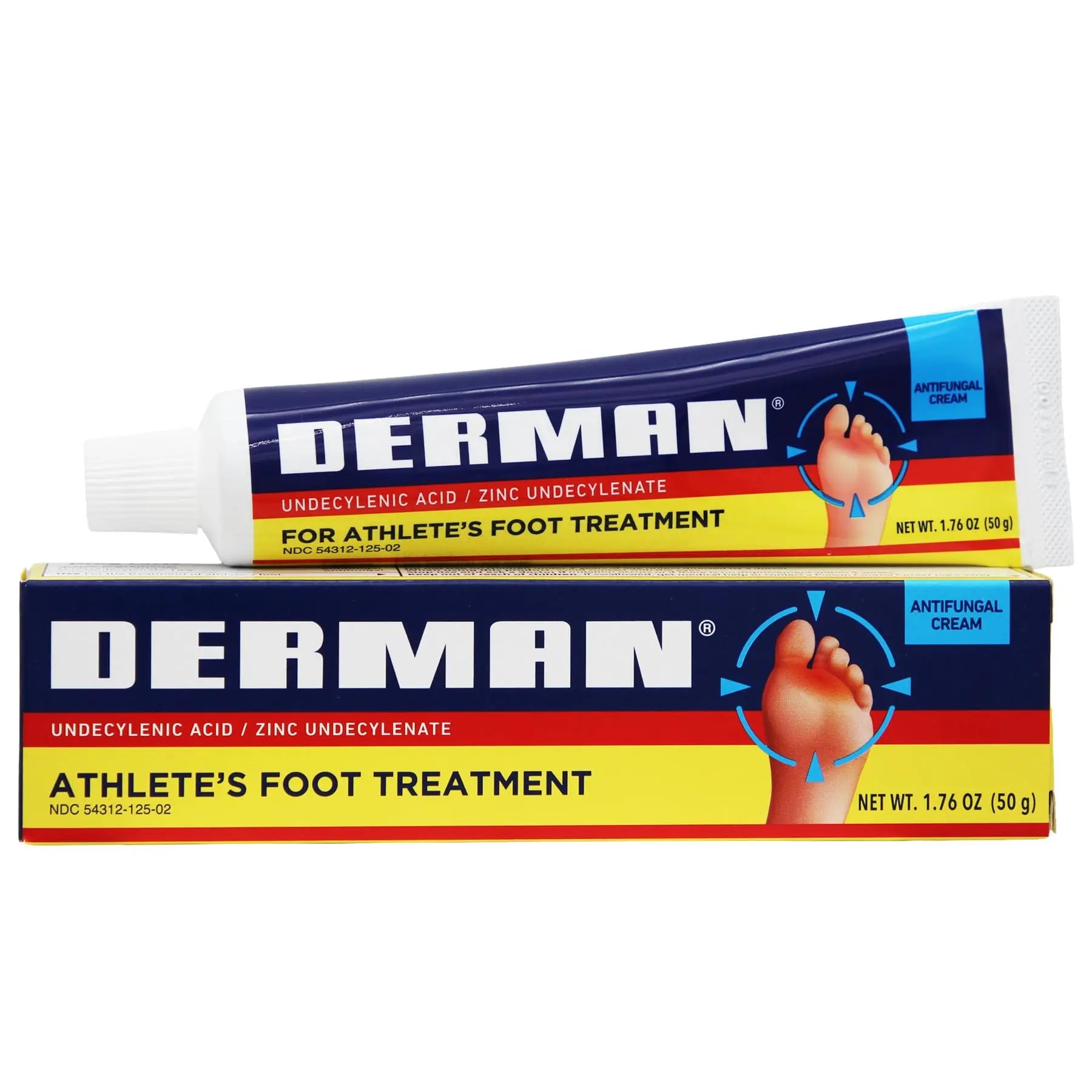 Derman Cream for The Treatment of Athlete's Foot, 2-Pack of 1.76 Oz Each, 2 Tubes Derman Au supplements