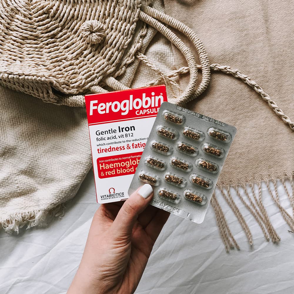 Feroglobin Iron Capsule Helps to reduce tiredness and fatigue Feroglobin Au supplements