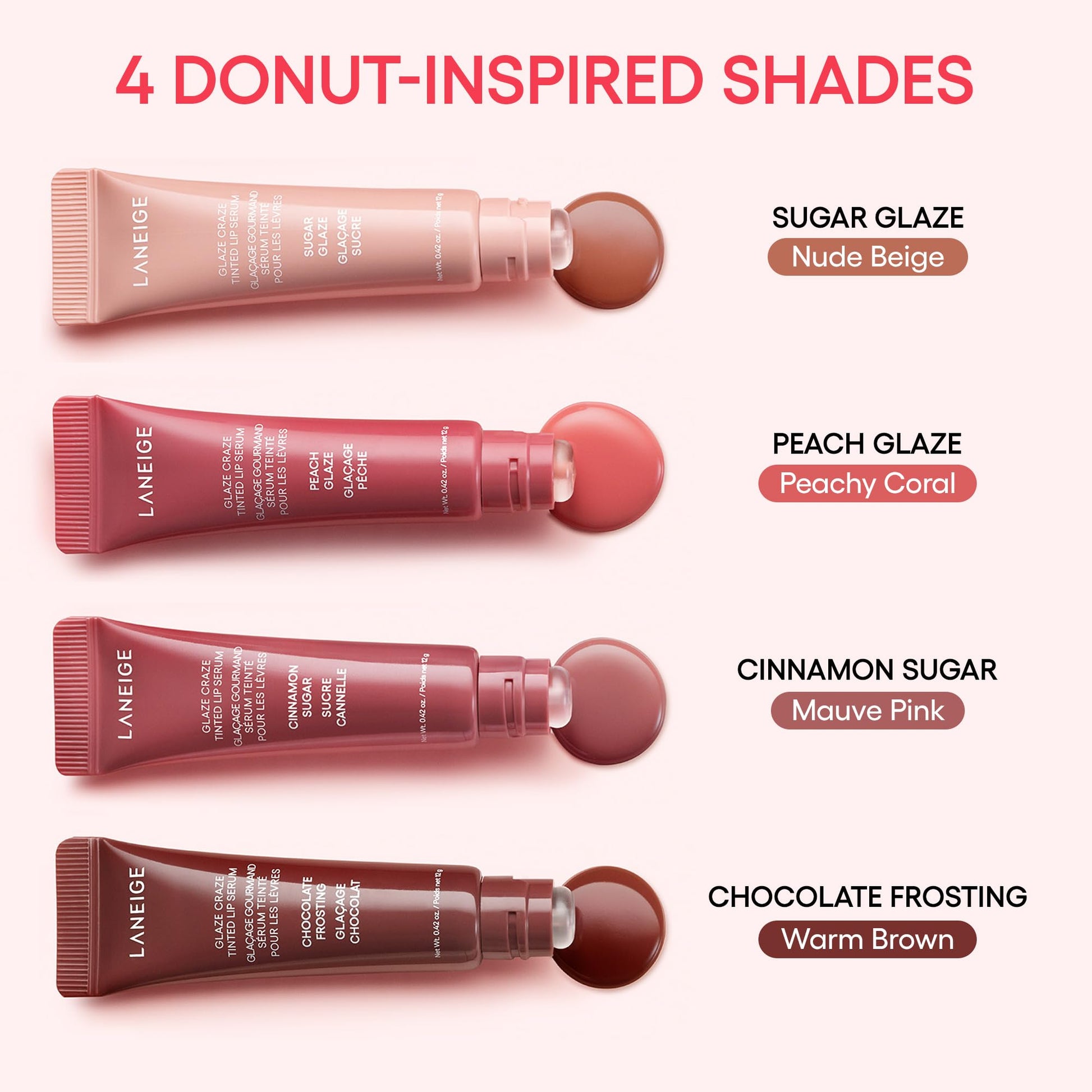 LANEIGE Glaze Craze Tinted Lip Serum, Raspberry Jam: Hydrating Lip Serum for Glossy, Nourished Lips with Plumping Polypeptides LANEIGE Au supplements
