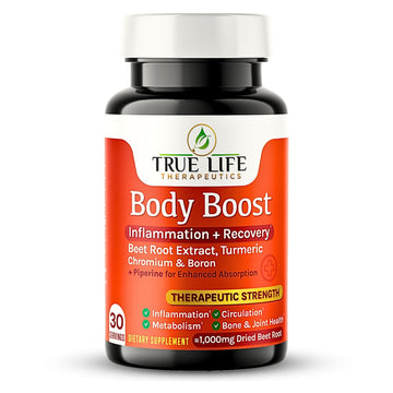 Body Support Tablets – Beet Root Extract, Turmeric Boron & Chromium – Supports Inflammation, Circulation, Hormonal Balance & Metabolic Function – 60ct - 30 Servings True Life Therapeutics Au supplements