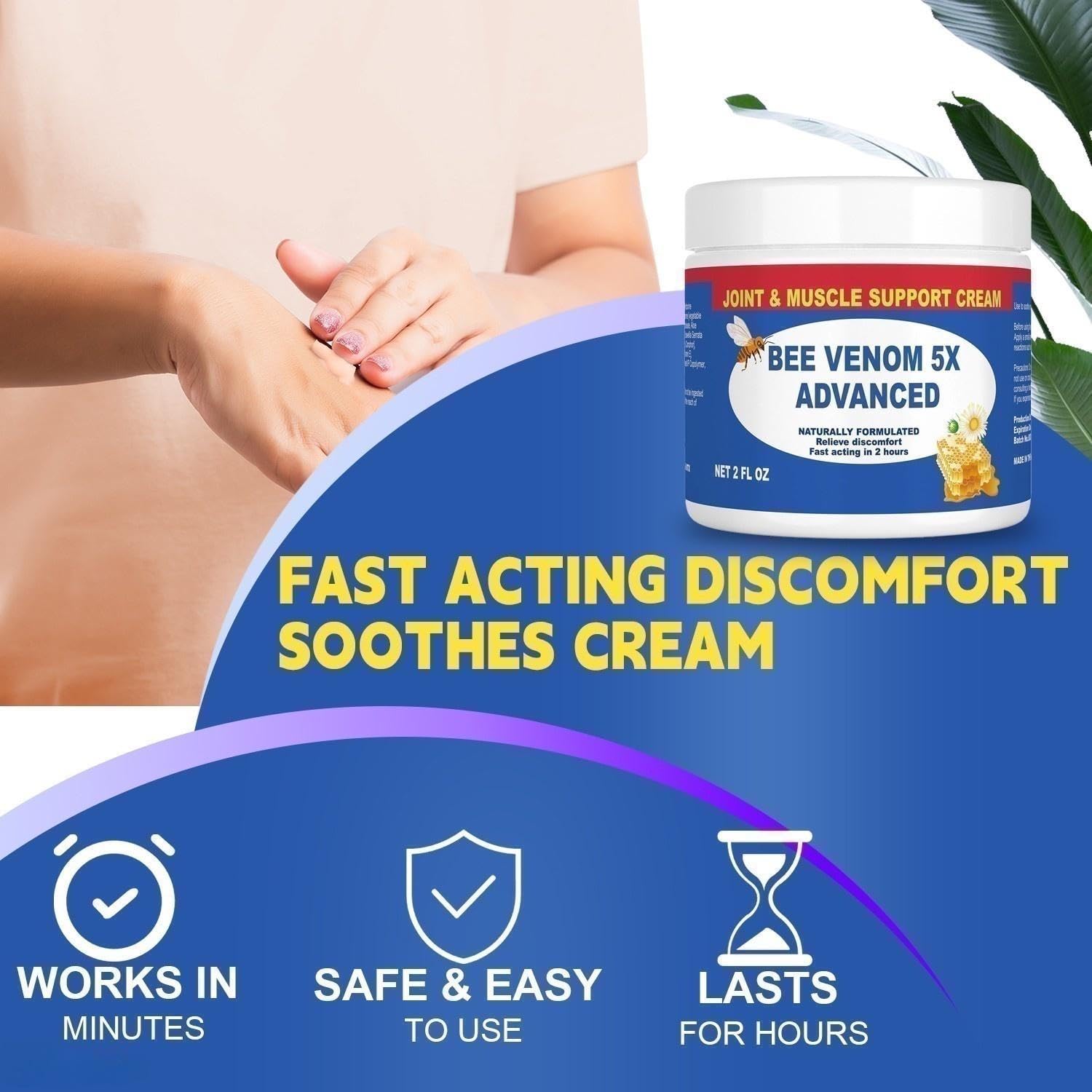 Benolixia Bee Venom Joint Cream, Bee Venom Joint Gel,Bee Venom Advanced Joint and Bone Cream,Natural Formula for Back, Knee, Hands, Neck, Feet, All Skin Types Benolixia Au supplements