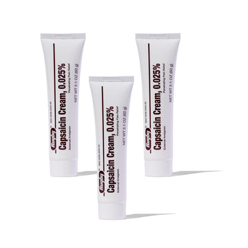 Rugby Capsaicin 0.025% Cream for Penetrating Pain Relief - 2.1 Oz (60g) (3 Pack) RUGBY LABORATORIES Au supplements