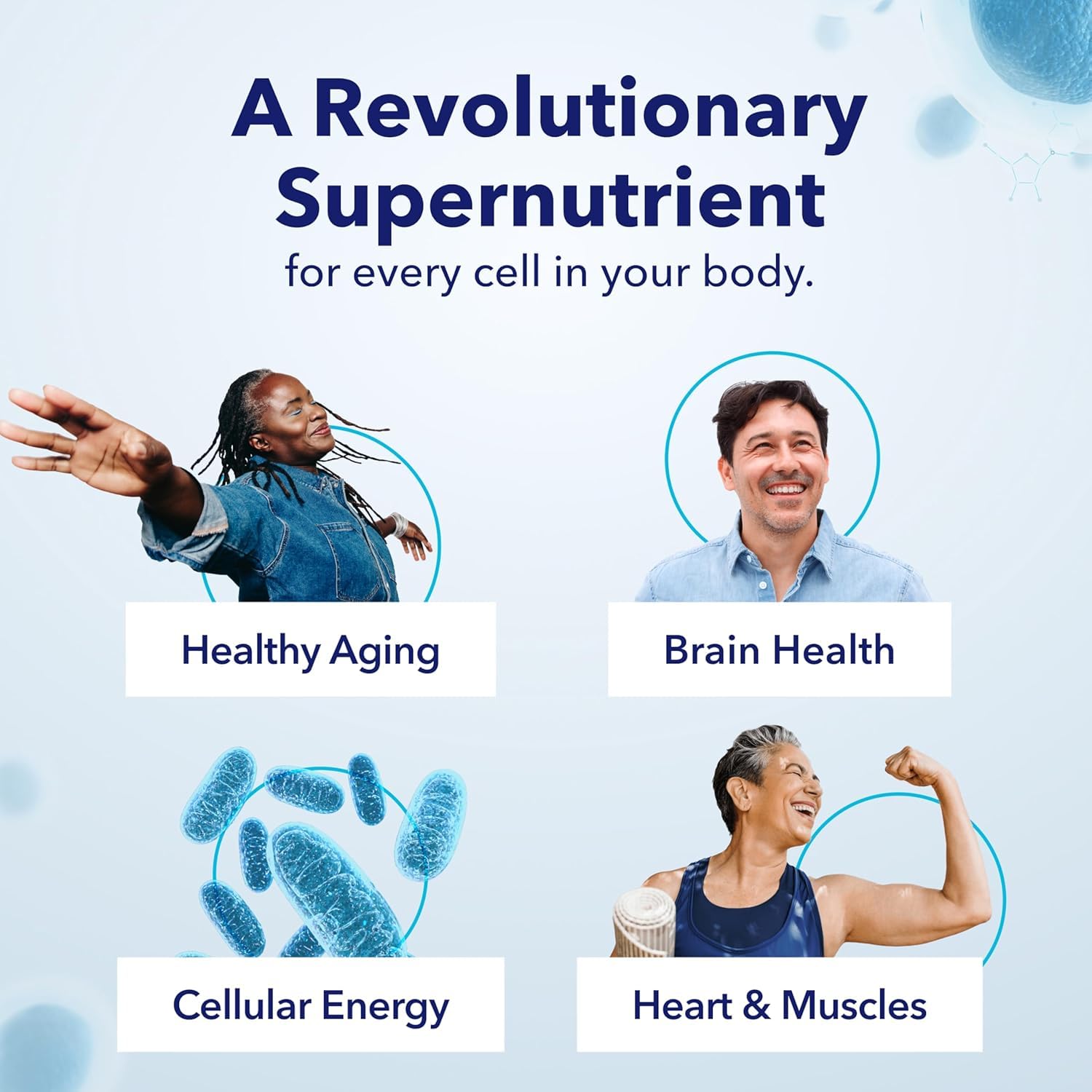 TRU NIAGEN Patented NAD Supplement for Brain Function, Anti Aging & Cell Regeneration, Niagen, 60 300mg Servings | Supports Cellular Energy, Muscle | Nicotinamide Riboside (NR) Take 2 Daily | 1 Bottle TRU NIAGEN Au supplements