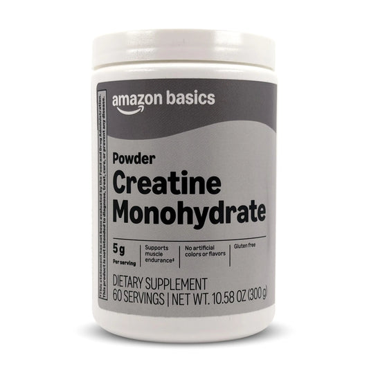 Amazon Basics Creatine Monohydrate Powder, 10.58 oz, 60 Servings Amazon BasicsAU supplements