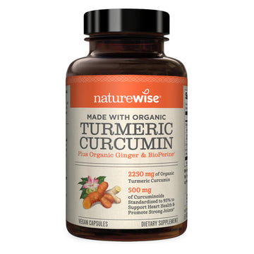 NatureWise Curcumin Turmeric 2250mg | 95% Curcuminoids & BioPerine Black Pepper NatureWise Au supplements