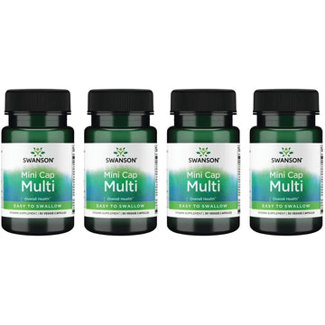 Swanson Daily Multivitamin Without Minerals 30 Veg Capsules (4 Pack) Swanson Au supplements