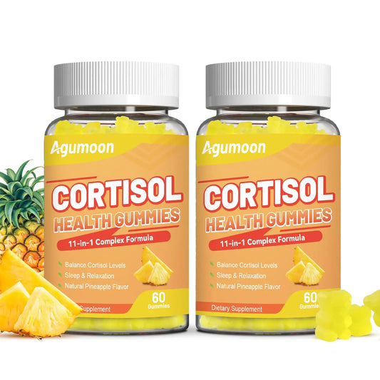 Agumoon Cortisol Gummies for Women, Cortisol Supplements with Ashwagandha, Magnesium, L-theanine, for Relaxation and Mood Support - 120 Gummies AgumoonAU supplements
