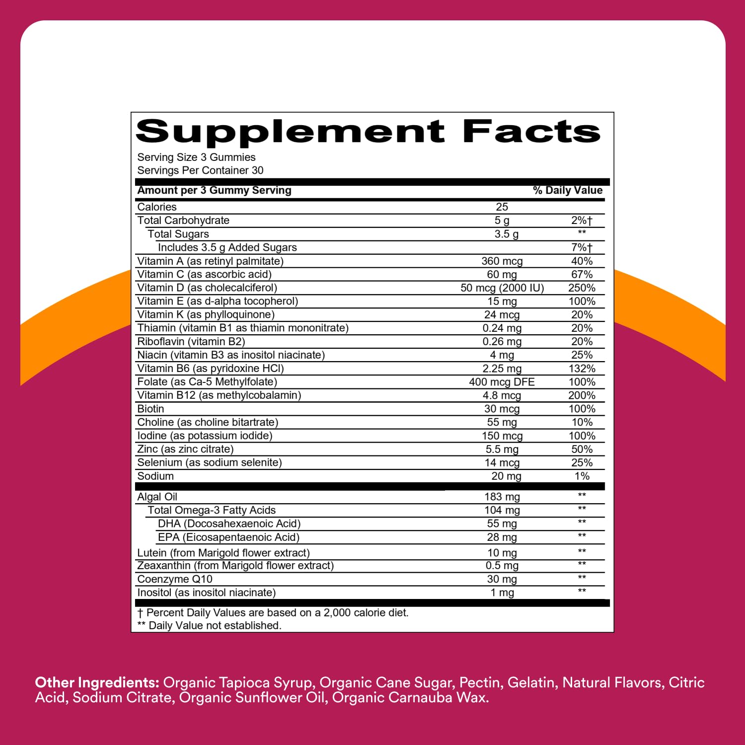 SmartyPants Multivitamin Gummy for Women 50 and Over - Improved Formula: Omega 3 (DHA/EPA), Methylfolate, CoQ10, Vitamin D3, C SmartyPants Au supplements