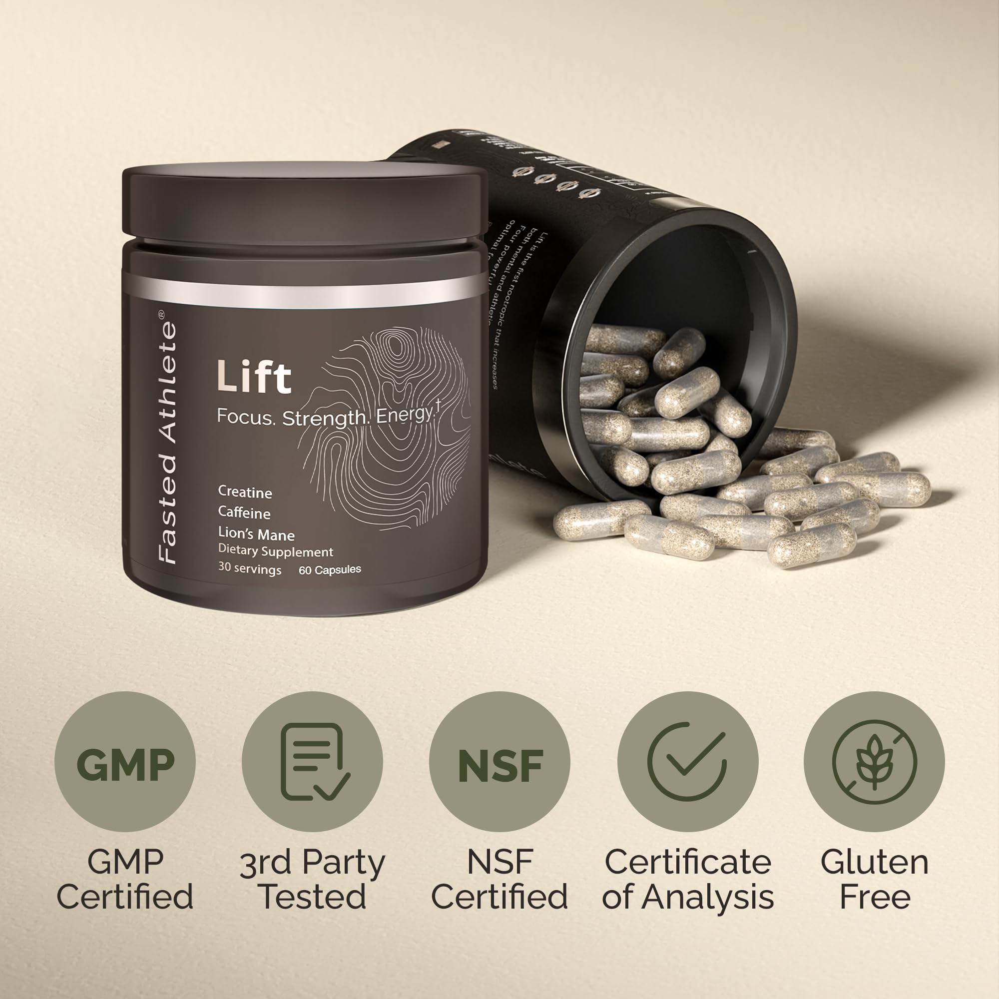 Lift – Nootropic Brain Booster Supplement for Productivity, Focus & Energy Fasted Athlete Au supplements