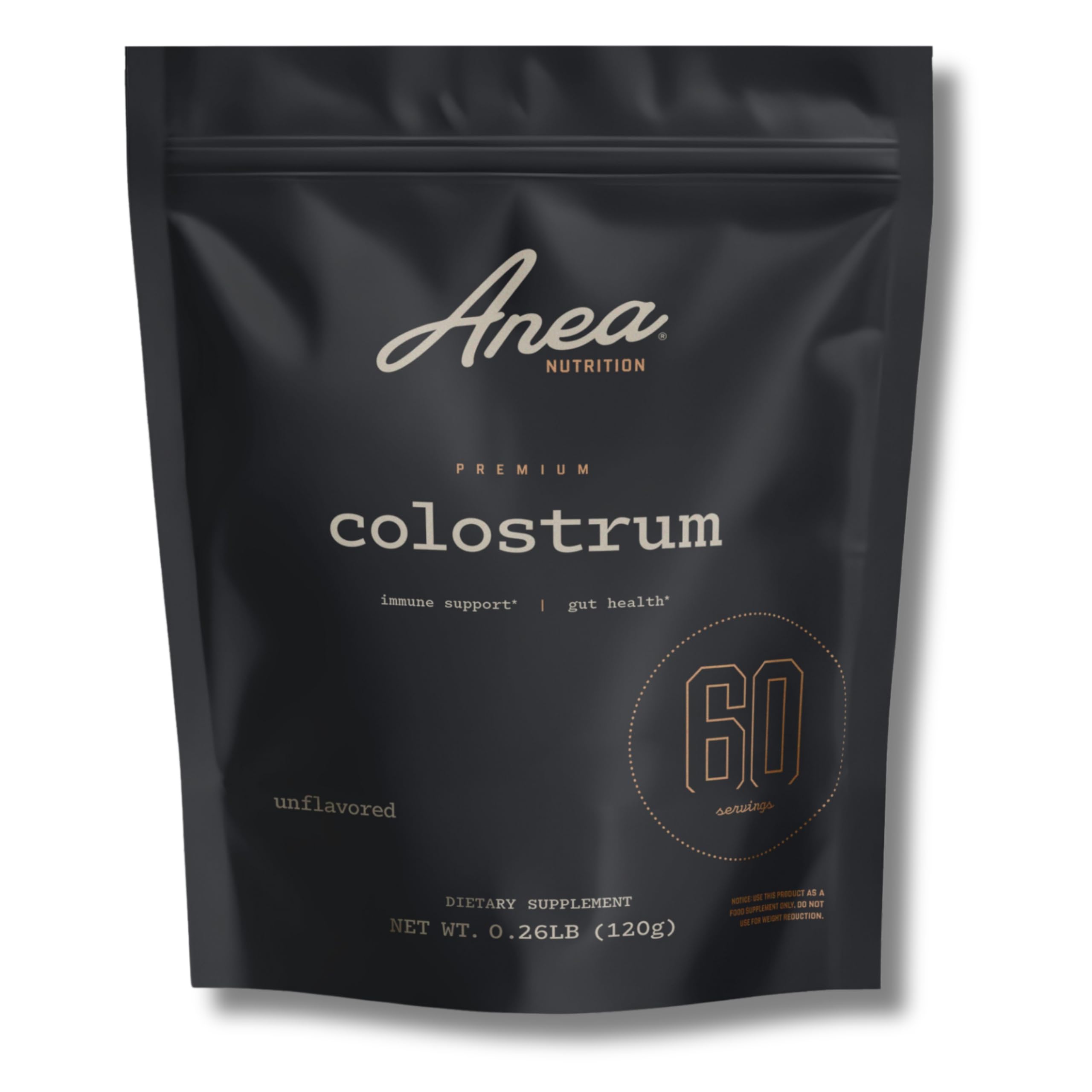 Anea Colostrum - Unflavored | Rich in Immunoglobulins & Lactoferrin | Supports Gut Health, Immunity & Recovery | Calf-First Promise | Made in USA | Made in GMP Facility Anea Nutrition Au supplements