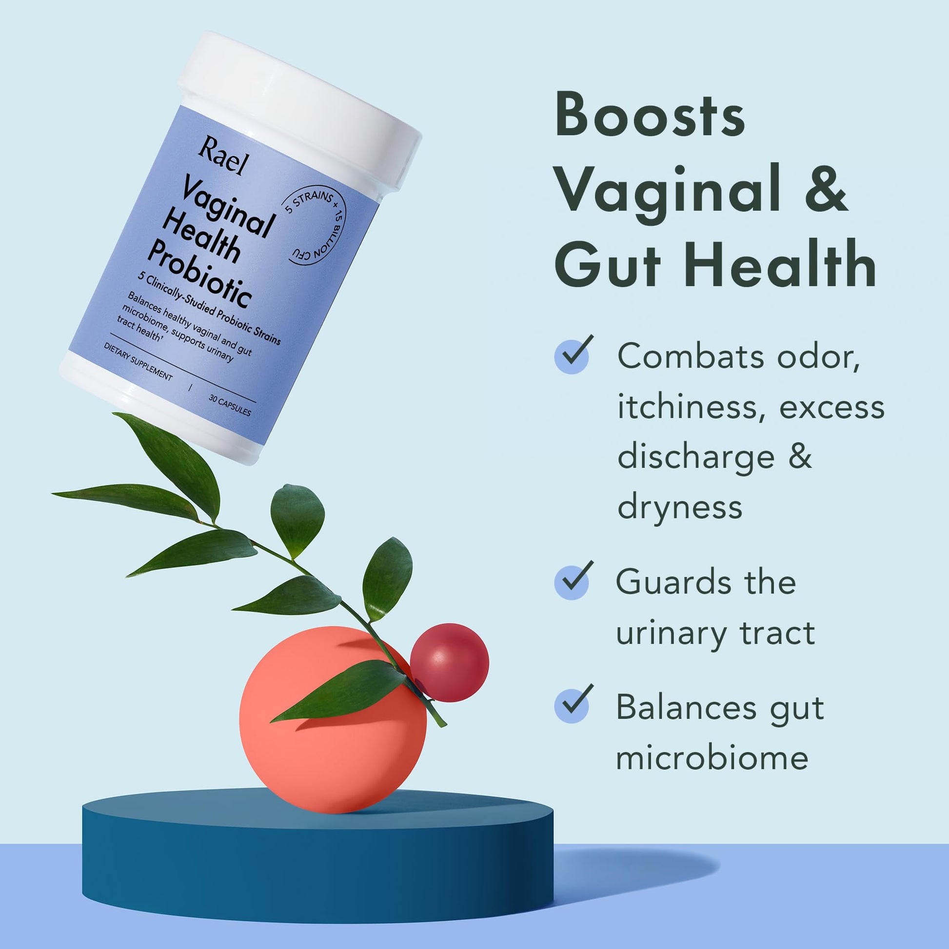 Rael Probiotics for Women - Supplements, Digestive Enzymes, Prebiotics, pH Balance, Vaginal Odor & Flora Rael Au supplements