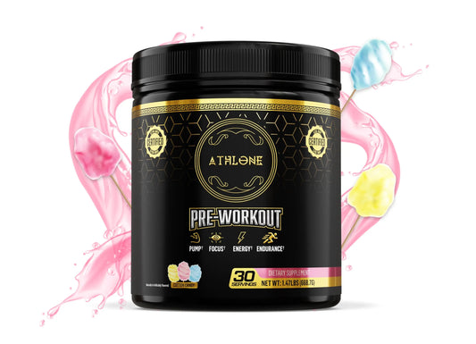 Athlone Pre-Workout Powder Cotton Candy Performance Blend- Supplement - Energy AthloneAU supplements
