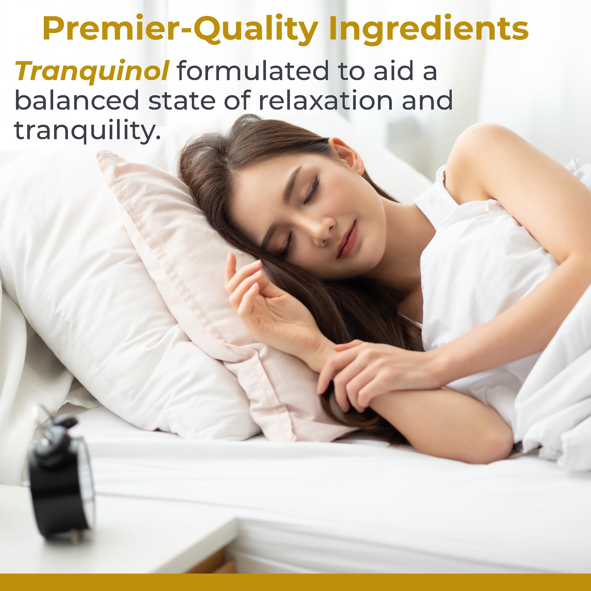 Premier Research Labs Tranquinol - Natural Sleep Aid Supplement for Deep Sleep Support and Calm Mind | Magnesium, Turmeric, Lemon Balm & Saffron Extract - Pure Vegan - 90 Plant-Source Capsules Premier Research Labs Au supplements