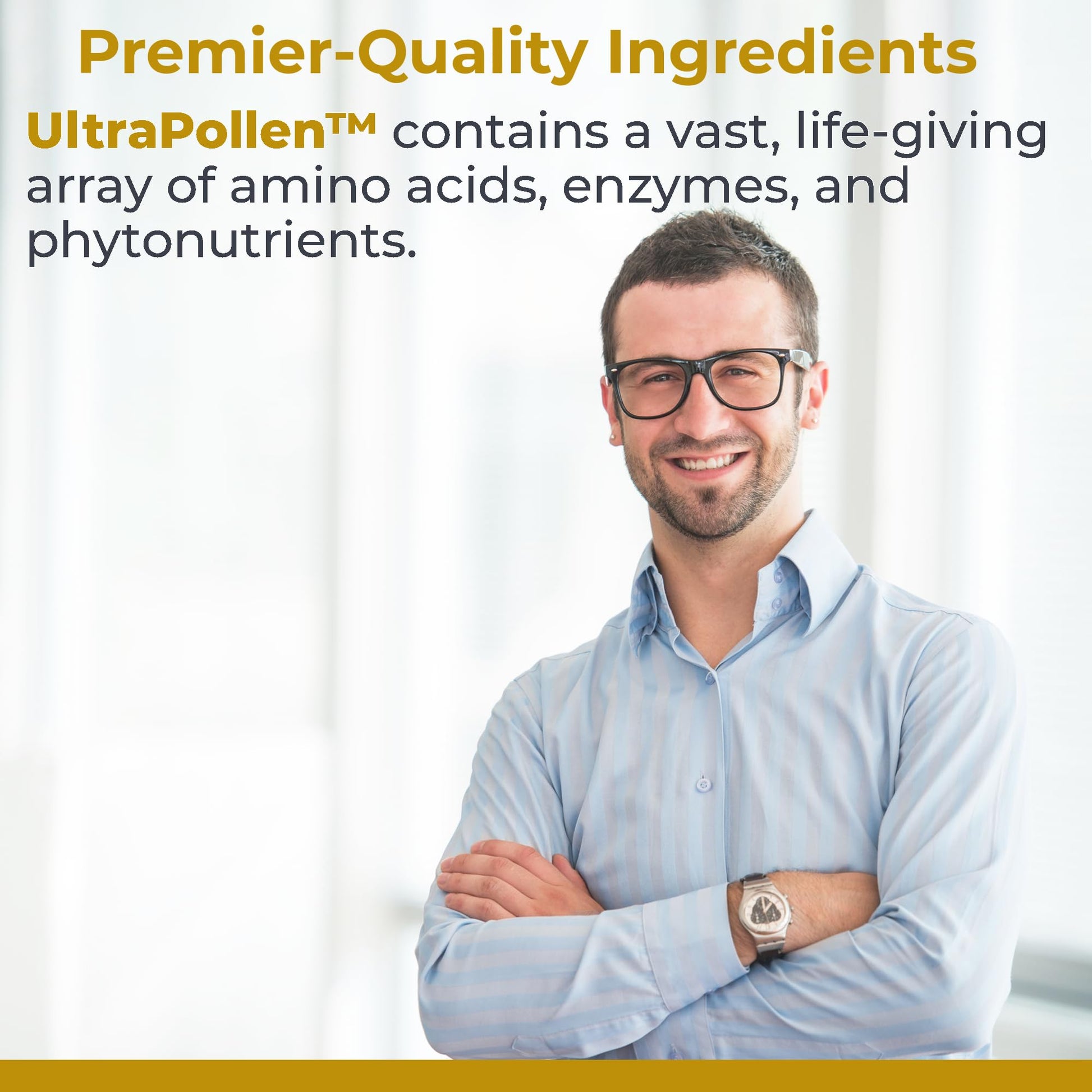 Premier Research Labs UltraPollen - Bee Pollen Supplement, Rye Pollen Extract, Prostate Health, Bee Pollen Extract from Rye Flower with Amino Acids, Supplement for Men & Women- 45 Vegetarian Capsules Premier Research Labs Au supplements