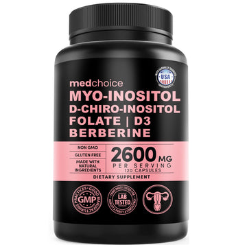 14-in-1 Women’s Inositol Complex Supplement – 40:1 Myo & D-Chiro Inositol with Folate, Vitamin D3, Zinc, Magnesium & Botanicals for Hormone & Feminine Wellness Support – (120 Capsules) (Pack of 1) MEDCHOICE Au supplements