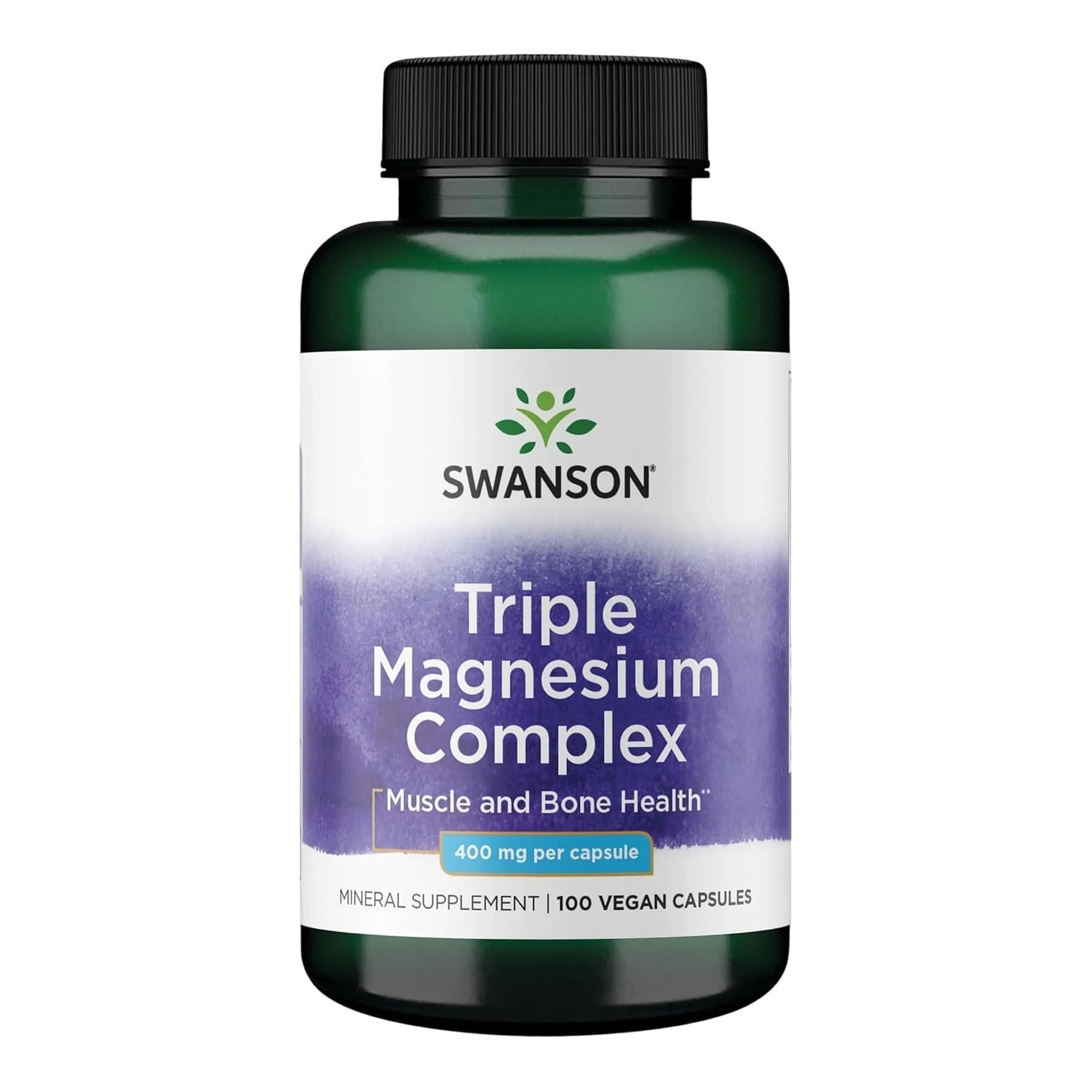 Swanson Triple Magnesium Complex - 100 Capsules, 400mg Each Swanson Au supplements