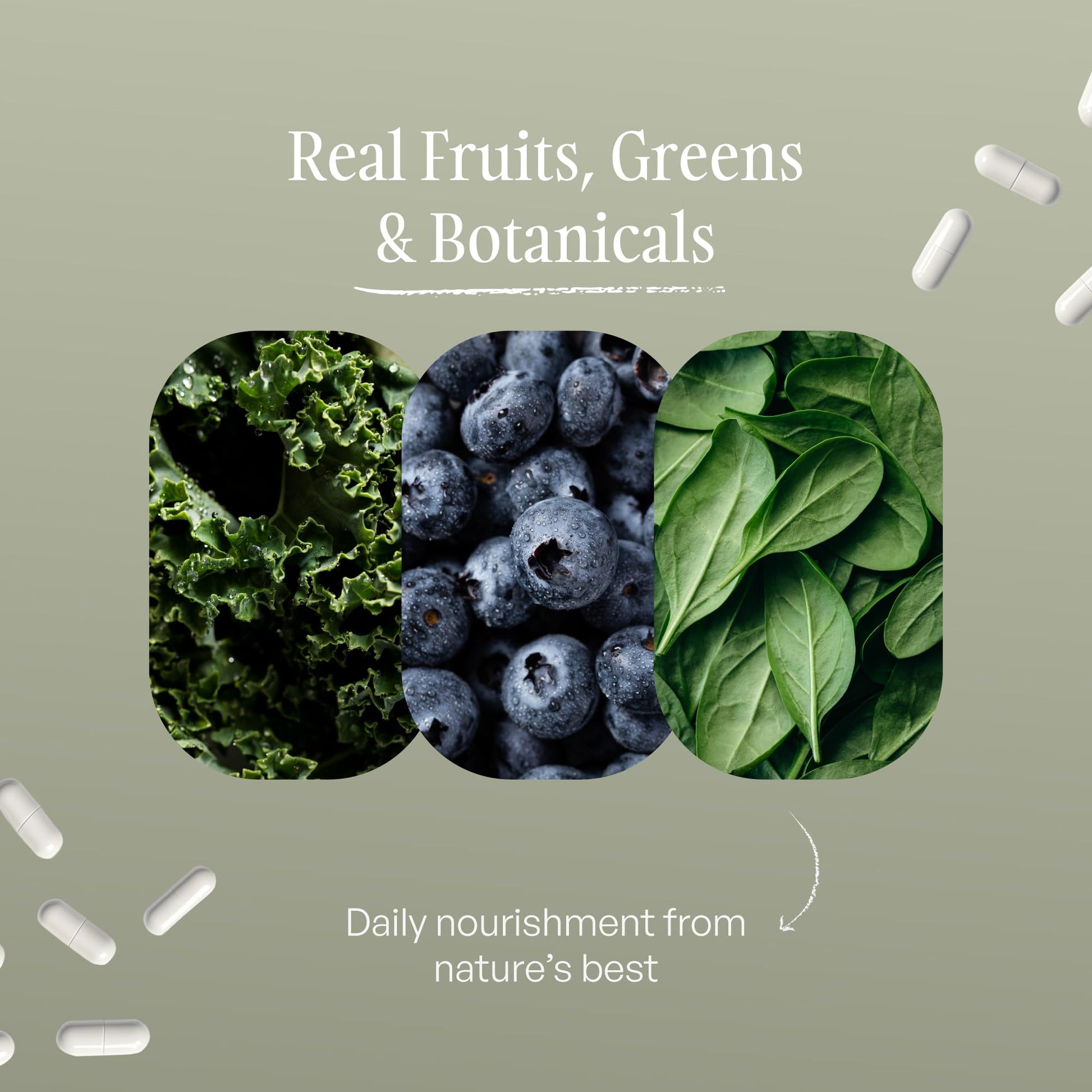 SUBSTANCE. - Nature's Sustenance Daily Greens, Daily Fruit and Veggies Supplement - Enhance Energy, Mental Clarity - Fruits and Vegetables Supplements - US Made, Vegan-Friendly - 30 Servings. SUBSTANCE. Au supplements