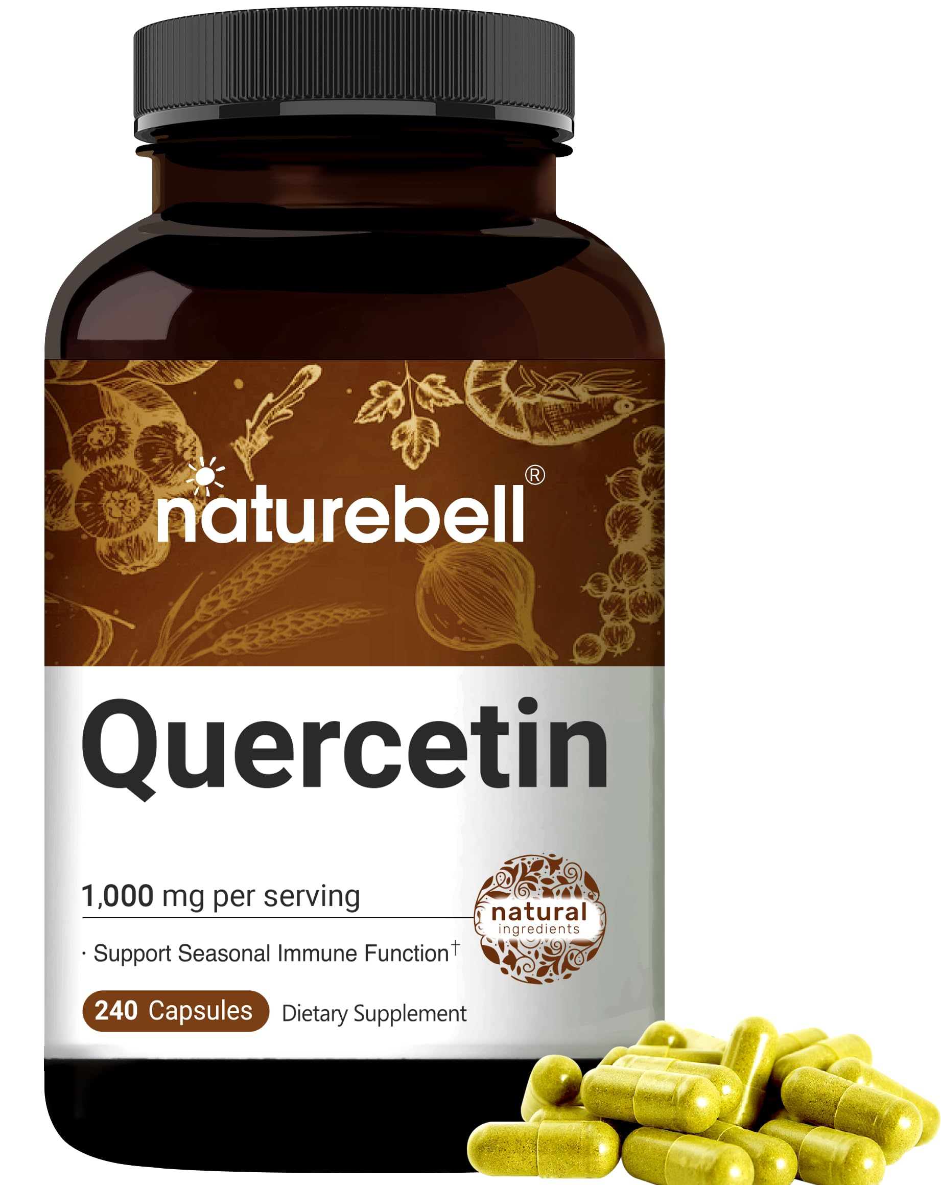 NatureBell Quercetin 1000mg Per Serving | 240 Capsules, Ultra Strength Quercetin NatureBell Au supplements