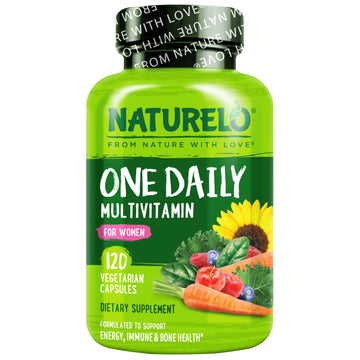 NATURELO One Daily Multivitamin for Women w/Vitamin B12, 120 Ct, Energy Support, Whole Food Daily Women Multivitamin Supplement NATURELO Au supplements