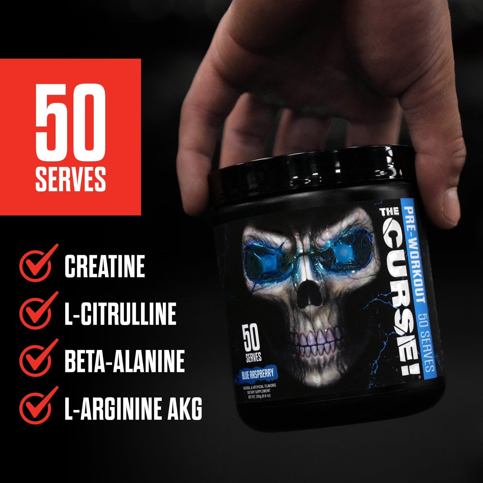 JNX SPORTS The Curse! Pre Workout Powder - Tropical Storm 50 Servings | Preworkout JNX SPORTS Au supplements